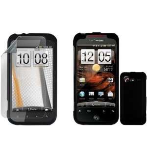 HTC Incredible 2 6350 Combo Rubber Black Protective Case 