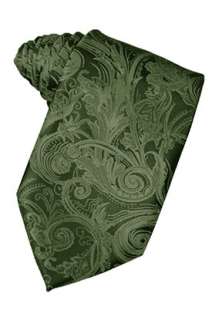 Mens Neck Tie   Tapestry Pattern (Sage)  