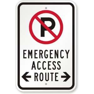 Emergency Access Route (with Bidirectional Arrow) High Intensity Grade 