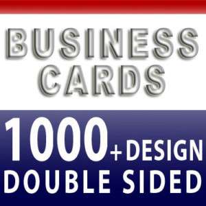 Full Color Business Card Printing (Double sides)   1000  
