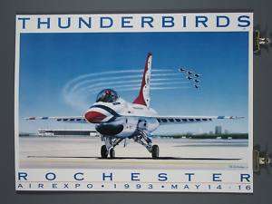 Thunderbirds Poster Air Expo Rochester NY 1993  