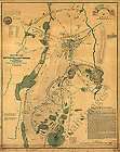 map of the battlefield of gettysburg c1864 repro 24x30 expedited 