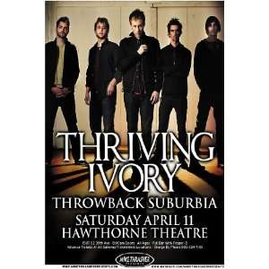  Thriving Ivory Poster   Concert Flyer