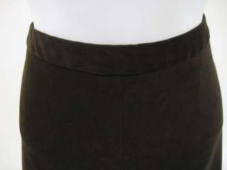 BCBG MAX AZRIA Chocolate Twill Knee Length Skirt Size 6  
