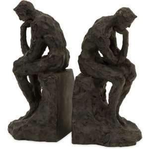  Thinking Man Bookends   Set of 2 Electronics