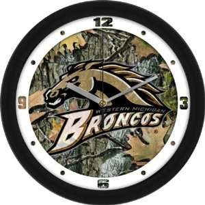  Western Michigan Broncos WMU NCAA 12In Camo Wall Clock 