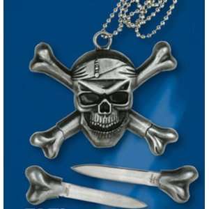  Pirate Skull Neck Knife 