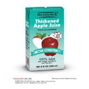  Nestle Resource Thickened Apple Juice, Nectar, 8 Oz Brik 