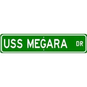  USS MEGARA ARVA 6 Street Sign   Navy