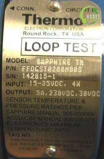 Thermo MeasureTech Sapphire TM Loop Test FFOGST0200N00  