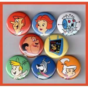  The Jetsons Set of 8   1 Inch Buttons 