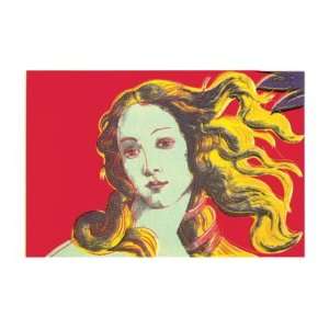 Birth Of Venus   Red Poster Print