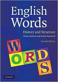 English Words History and Structure, (0521709172), Donka Minkova 