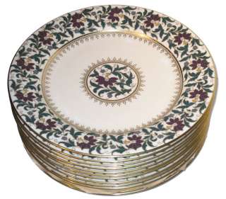 Set 12 Antique (1892) Royal Worcester Dinner Plates  