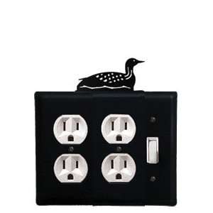  New   Loon   Double Outlet, Single Switch Electric Cover 