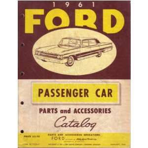  1961 FORD Parts Book List Guide Catalog Manual Automotive