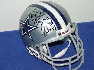   autographed Dallas Cowboys mini helmet, Playmaker 88 Cowboys COA