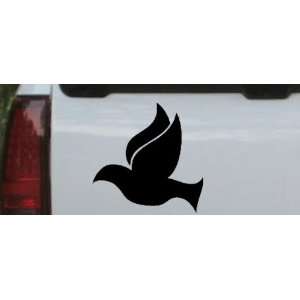  6in X 6in Black    Dove Christian Car Window Wall Laptop 