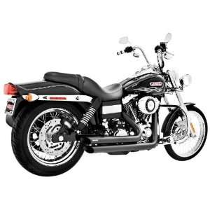 Harley Black Exhaust System for 2006 2011 Dyna Models by 