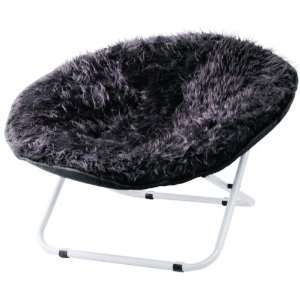  Fluffy Designer 30 Plush Black Pet Chair by Bucchi