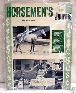 HORSEMANS JOURNAL September 1968 Horse Racing Magazine  