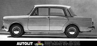 1967 Fiat 1100 1100R Berlina Factory Photo  