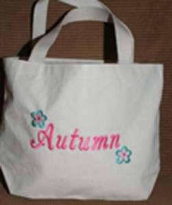   Personalized Tote Bag 4 Colors Great Gift Teacher, Toddlers  