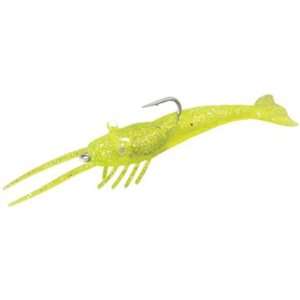  Bomber Lifelike Shrimp Chartreuse/Silver Flake Sports 