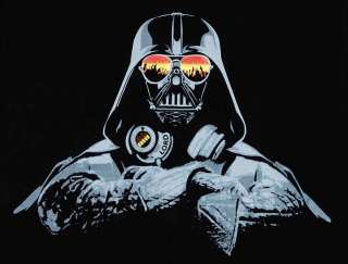 DJ Darth Vader JEDI Trance T shirt Man Hip Hop Movie Guy L  