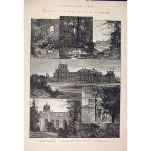  English Homes Blenheim Glyme Palace Chapel Garden 1885 