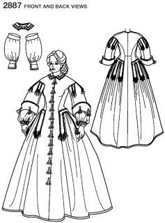   Dress / Victorian Gown Costume   S2887 Museum Curator Sewing Pattern