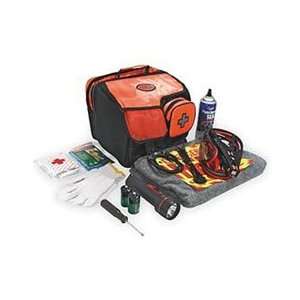   Piece Emergency Kit W/Booster Cable, First Aid Kit, Flashlight & More