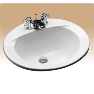 Toto LT501.4#01 Cotton Reliance Commercial Drop In Bathroom Sink with 