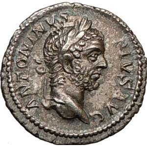   210AD Ancient Authentic Silver Roman Coin VIRTUS Bravery w parazonium