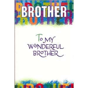  Blue Mountain Arts Brother Birthday Greeting Card   To My 