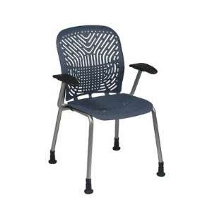  Office Star SPACE Flex Guest Armchair with Glides, Blue 