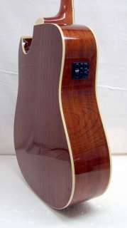 NEW DBZ Verona DCM Natural Acoustic Electric Guitar   XLR  