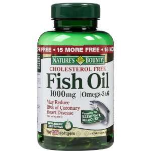  Natures Bounty Cholesterol Free Fish Oil 1,000 mg 