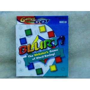  blurt (the websters game of world racing) Everything 