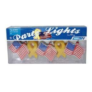  Flags & Ribbons Party Lights Outdoor Living Lights USA 