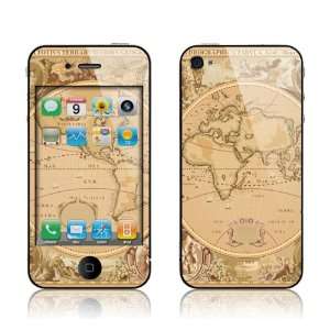  Apple iPhone 4/4S  Old Map   Protection Kit Skin, Screen 