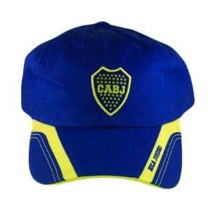 SOCCER BOCA JUNIORS FOOTBALL OFFICIAL CAP HAT BLUE NEW  