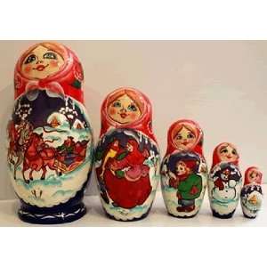  Nesting Dolls From Russia The Tallest Is 5pc./7 Toys 