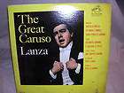 mario lanza the great caruso rca victor red seal expedited shipping 