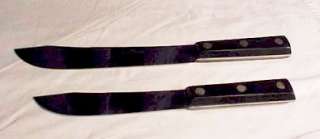 Vintage Case XX Chromium butcher knife 2 different unused 231 6 & 231 