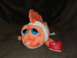 Phinny Clown Fish Russ Berrie Big Blue Eyes Orange Plush  
