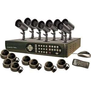  16 Channel 500GB HD DVR with 8 Outdoor Color CCD IR 