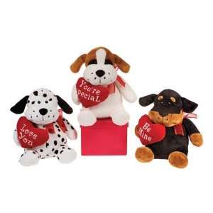  8 Fat Dogs Holding Hearts Toys & Games