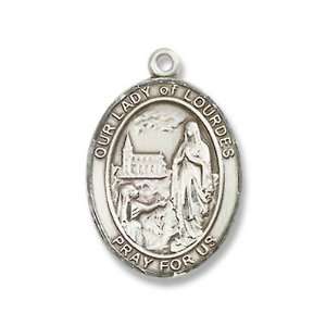   Our Lady of Lourdes Pendant First Communion Catholic Medal Necklace