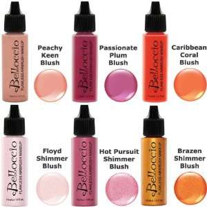  Belloccio Airbrush Makeup Colorful Colors Blush Set 6 Pack 
